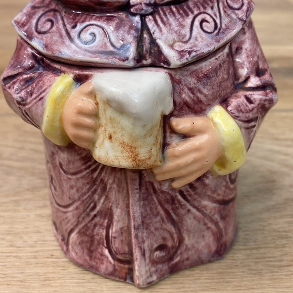 Antique Majolica Monk Tabacco Jar Humidor - Picture 3 of 13